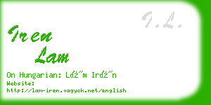 iren lam business card